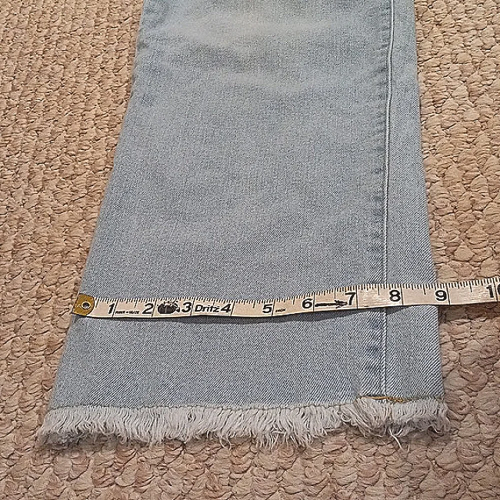 Women 19/34 Vintage Y2K Distressed Baggy Straight Leg Jeans Straight Leg Denim